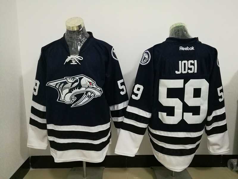 Nashville Predators #59 Roman Josi Navy Blue Stitched NHL Jersey